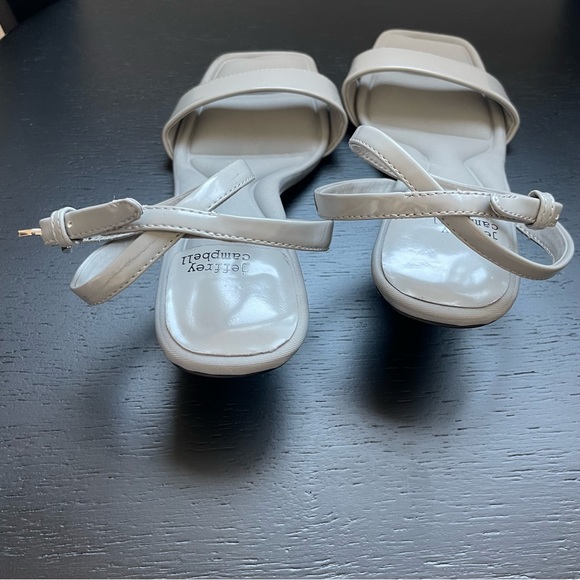 Jeffrey Campbell Women's Gray Evoke Kitten Heel Ankle Strap Sandal - Picture 7 of 9